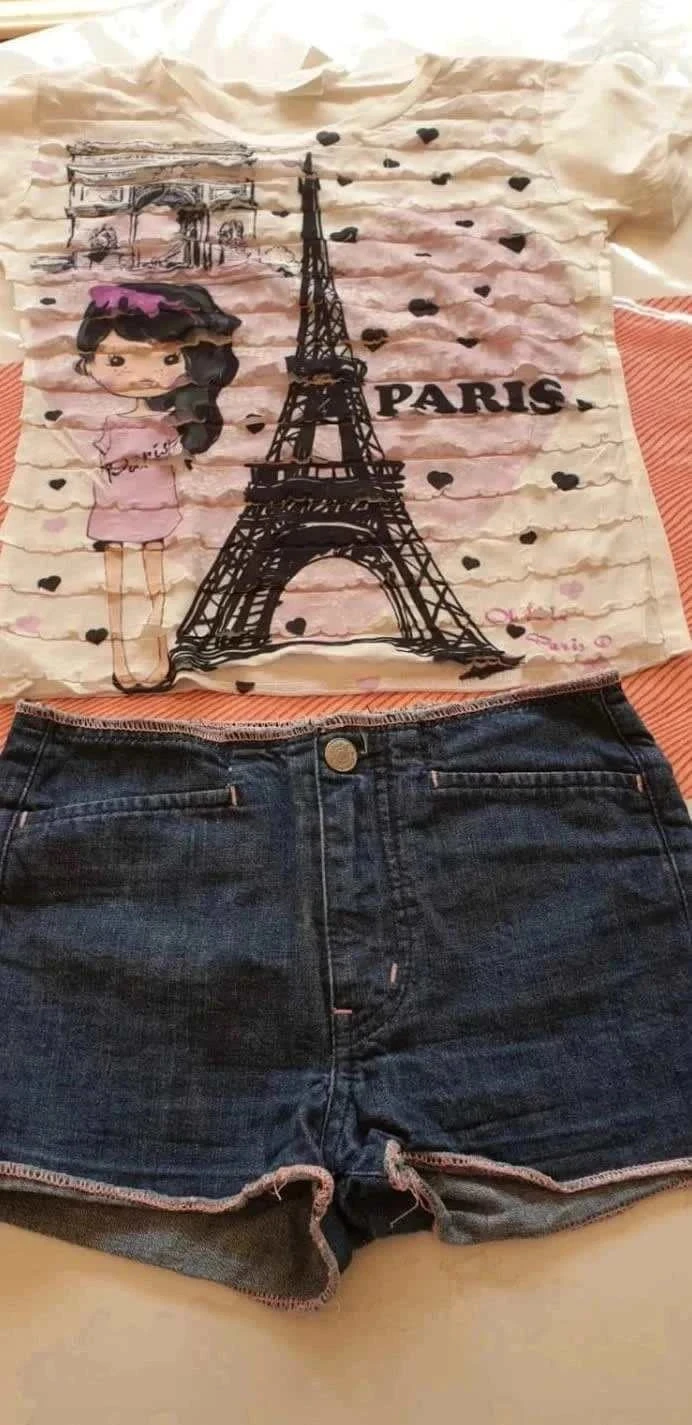 Short tee shirt chipie 7/8ans